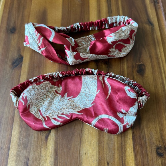 NWOT sleep eye mask & matching headband for hair - Picture 3 of 7